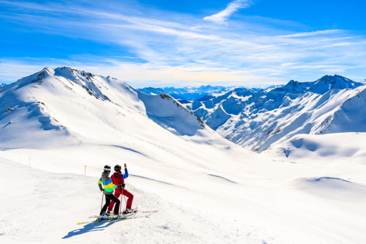 V Serfaus-Fiss-Ladis si malí i velcí mohou užívat perfektně upravené sjezdovky a působivé horské panorama